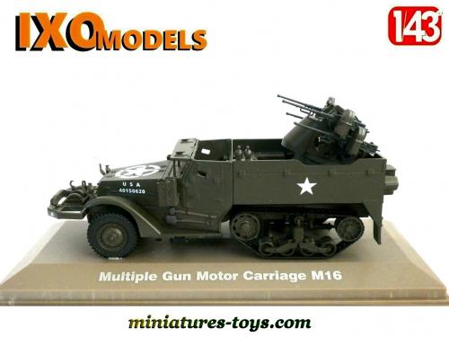 HalfTrack M16 Multiple Gun Military WW2 – IXO Altas 1/43, Occasion