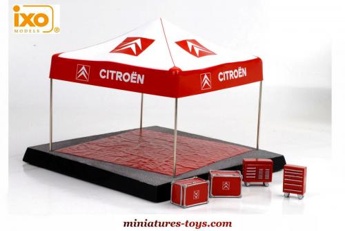 Tente Barnum Assistance Rallye Citroën Loeb 1/43