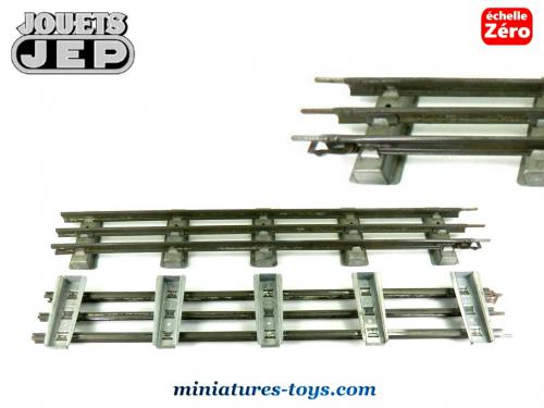 Rails électriques Droits JEP 1/4 Pour Train Miniature échelle HO - 9 Rails