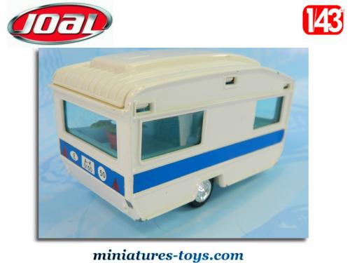 La Caravane blanche et bleue miniature de Joal au 1/43e miniatures