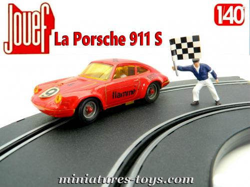 Lot 2 Voitures Circuit Électrique Jouef - Porsche 911S et Porsche GT