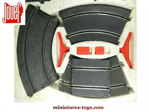 Pieces Detachees Circuit Electrique Voiture Jouef Le coffret circuit électrique GT a virage relevé Jouef n°3702 incomplet