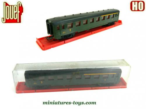 4 Voitures Voyageurs Hornby HO Forestier Vertes - Paris Lille - Époque 4 - Occasion