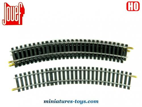 JOUEF HO - Lot de 3 demi-rails courbes réf. 4872, R 385 mm EUR 2,00