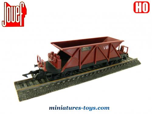 Lot 4 Wagons Bachmann HO Echelle 1/87 Americains Surbaissé Et Tombereaux