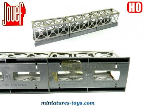 Pont à Treillis H0 1:87 Pour Modélisme Ferroviaire – Piste Mono‑voie, Gris Foncé, à Assembler, Réaliste
