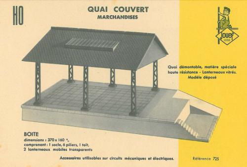 Maquette De Gare Ho Jouef - "Quai Couvert + Plan Incliné" - Kit à Monter, Occasion