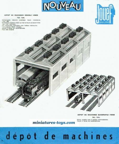 Maquette Dépôt Remise à Locomotives Jouef HO D'occasion - Bâtiment Gare, Fabrication France