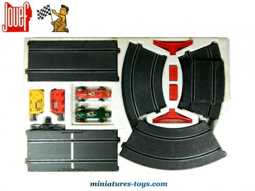 Pieces Detachees Circuit Electrique Voiture Jouef Le coffret circuit électrique de Formule 1 a virage relevé Jouef n°3702