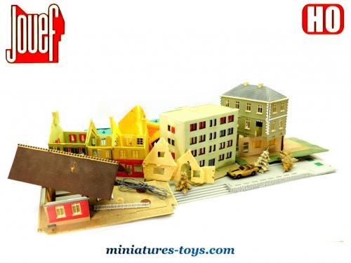 Lot De Bâtiments Et Décors Jouef HO (gares) - Occasion, Pour Réseau De Train Miniature