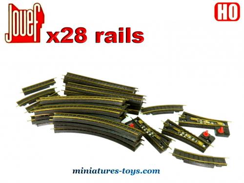 Märklin H0 - 24711/24712 - Rails - 2 aiguillages minces