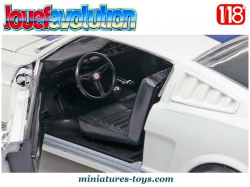 Jouef Evolution Ford Mustang GT 350 Fastback 1/18 – Rouge Bandes Blanches, Occasion