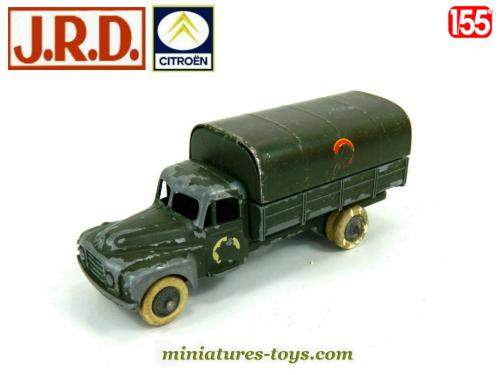 Le camion militaire Citroën P55 bâché en miniature par JRD