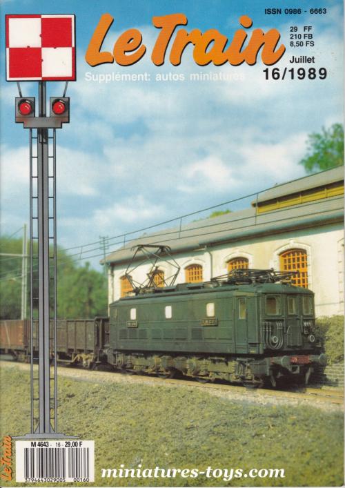 La revue Le trains miniature n°16 de juillet 1989 miniatures-toys