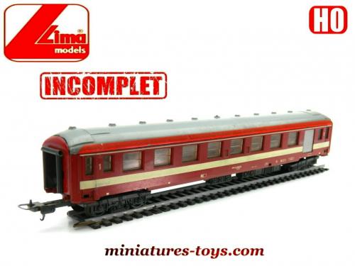 Voiture SNCF Lima Voyageurs A9 Fourgon Bagages Vert - Modèle 9124, Occasion
