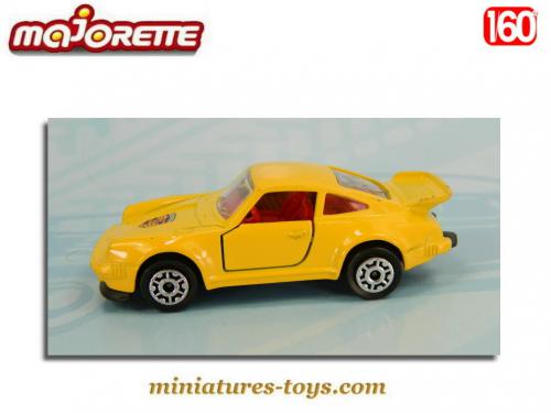 Miniature Majorette Porsche 911 Turbo Rouge échelle 1/57 - Modèle Vintage Des Années 80
