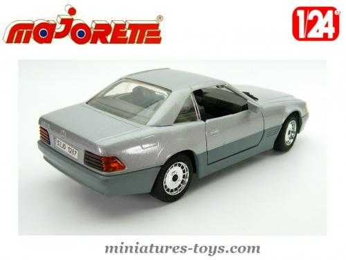 Majorette 1/18 Platinum Mercedes 500SL 1989 Neuf Boîte (Usure
