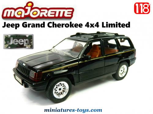 La Jeep Grand Cherokee 4x4 Limited noire en miniature par