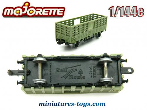 Train Majorette France 1/43e - Locomotive + Wagons Gris - Occasion