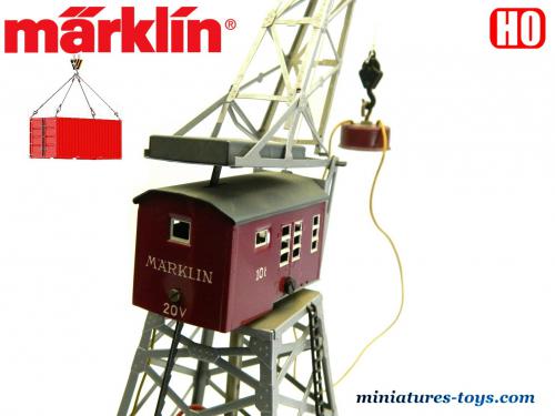 Coffret Grue Ferroviaire Märklin HO - Fonctions Digitales - Occasion