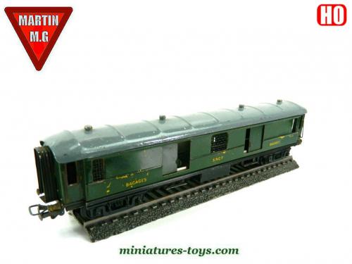 Fourgon à Bagages Est 25766 Ferhobby HO – Métal Vert, échelle HO, Occasion France