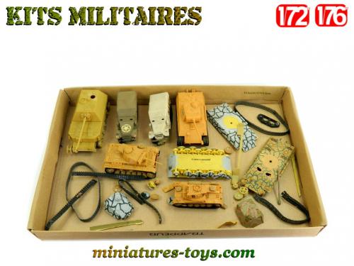 GROS LOT 15 VEHICULES MILITAIRES IMPRESSION 3D périodaprès guerre 1/48 A PEINDRE