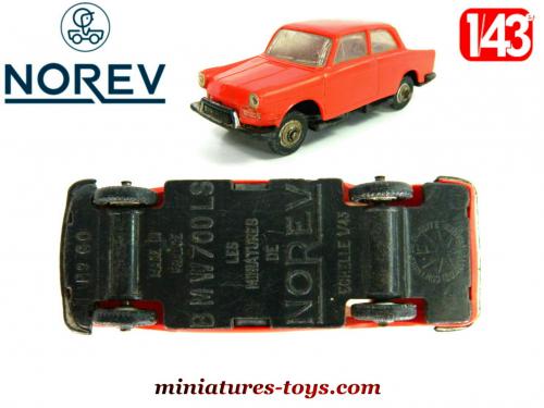Figurine BMW 700 LS Orange Norev à L'échelle 1/43 - Sans Boîte - Occasion