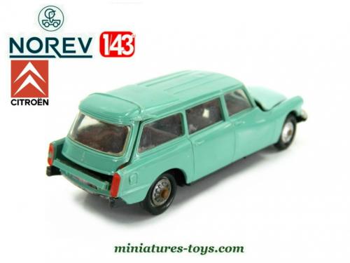 Miniature NOREV Break ID 19 Citroën – échelle 1/9, Couleur Orange, Fabriquée En France