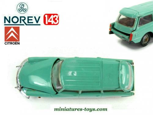 Miniature NOREV Break ID 19 Citroën – échelle 1/9, Couleur Orange, Fabriquée En France