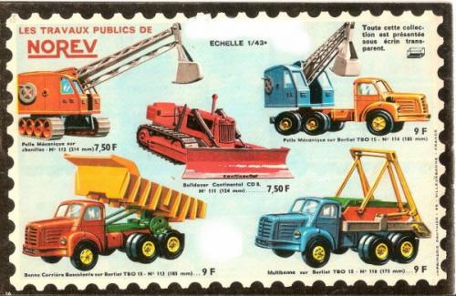 NOREV 1/43 Tracteur TBO 15 Berliet avec pelle mécanique