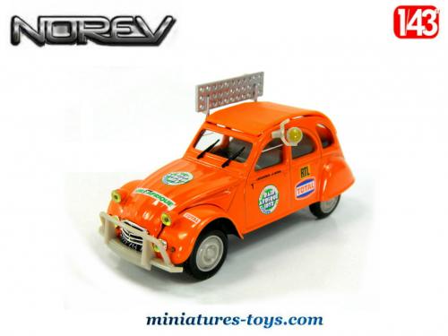 Jouet Rare Citroën 2CV Raid Afrique 1973 - Jouet Macau Toys 1:32 - Accidenté