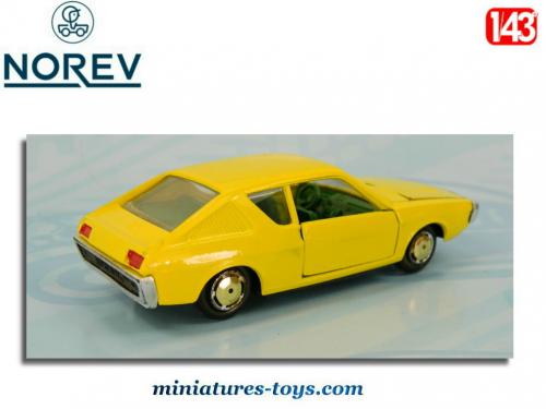 ANCIENNE VOITURE MINIATURE NOREV - RENAULT 17 TS coupé - 1971 - jaune