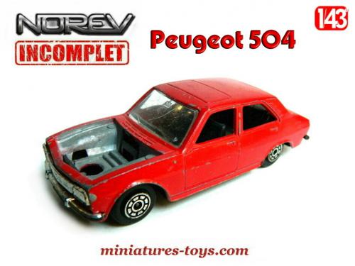 Norev - Norev Peugeot 504 Coupé Rouge 1969 Echelle 1/43 En Boite Vitrine Et Surboite Carton 2176017150