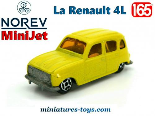NOREV, RENAULT R14 1976 GTL phase I jaune boite constructeur, échelle 1
