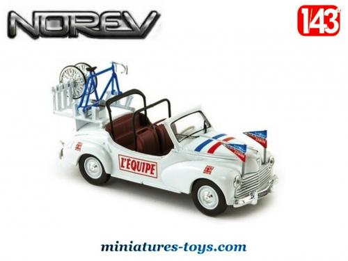 Voiture Miniature 1 43 Publicitaire Tour De France La Peugeot 203 du Tour de France 1954 en miniature Norev au 1/43e