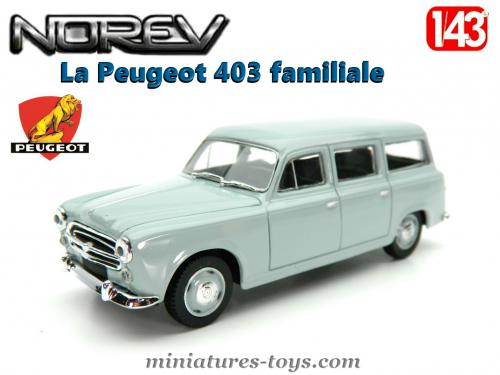 Peugeot 405 Break Blanche Norev 1/43 Miniature Collection 2000