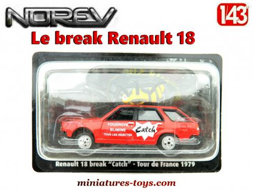 Miniature Norev Renault 18 Break R18 Mamie Nova - Jouet Ancien Collection