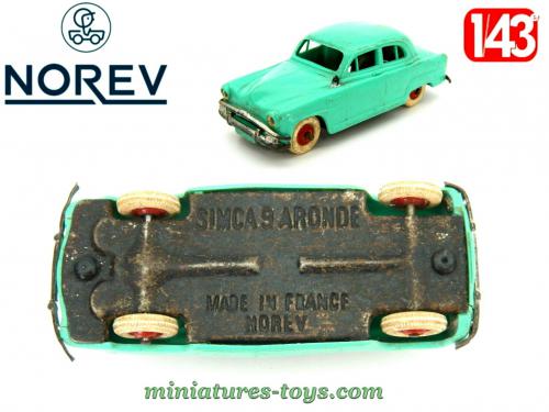NOREV REEDITION - SIMCA ARONDE 9 BLEU - JANTES ROUGES au 1/43° EUR 28,00 - FR