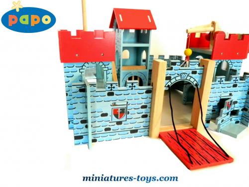 Tour d'assaut, jouet en bois pour chateau fort et chevaliers papo 80618 ,  jouet Papo