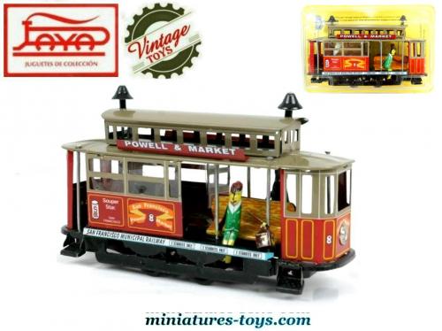 Le tramway de San Francisco en miniature jouet de style ancien par Paya  miniatures-toys