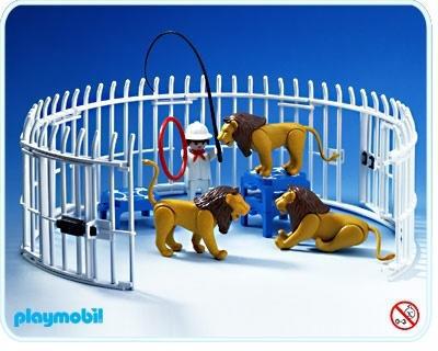 Playmobil 3727 – Roulotte Cirque Avec Cage Aux Fauves – Circus Romani – Vintage