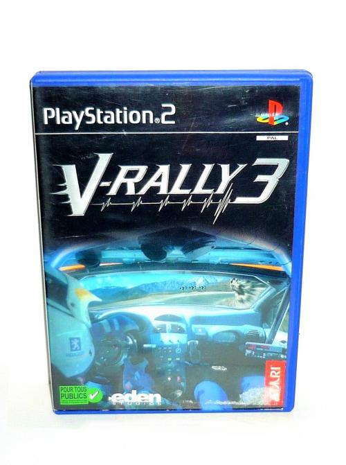 Jeu V-Rally 3 PlayStation 2 - Version PAL, état Très Bon, Boîte Et Instructions Incluses