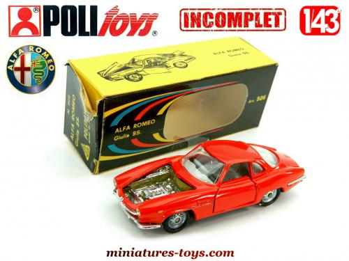 Véhicules miniatures Politoys 1:43 Alfa Romeo