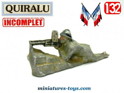 Lot De 4 Figurines Soldats 39/45 Quiralu En Alu/zamac - état D'occasion