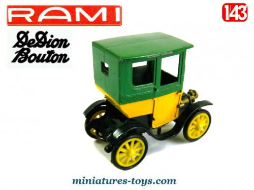 560U Vintage Rami JMK 5 France de Dion Button Cab 1900 Green Yellow 1:43 +Box | UK