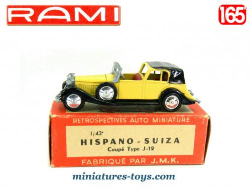 Esval EMEU43001C Drophead Coupé Hispano Suiza J12 1934 Fermé Vert 1/43