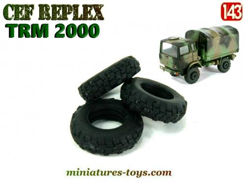 Pneus Vinyle 1/43 Diamètre 28mm Pour Modélisme (VAB & TRM 10000) - Lot De 4, Neuf