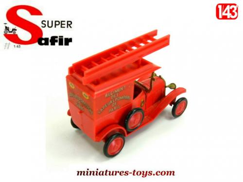 Miniature Safir 1/43 - Camion Citroën 1923 Sapeurs-Pompiers De Paris - Rouge
