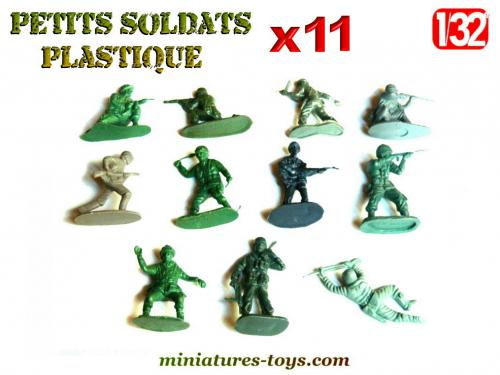 Lot de 250 figurines militaires en plastique pour enfants avec