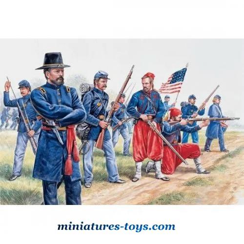 Lot De 21 Figurines Britains - Guerre De Sécession Nordistes Et Sudistes, Chine